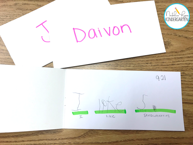 kindergarten guided writing for level a emergent readers