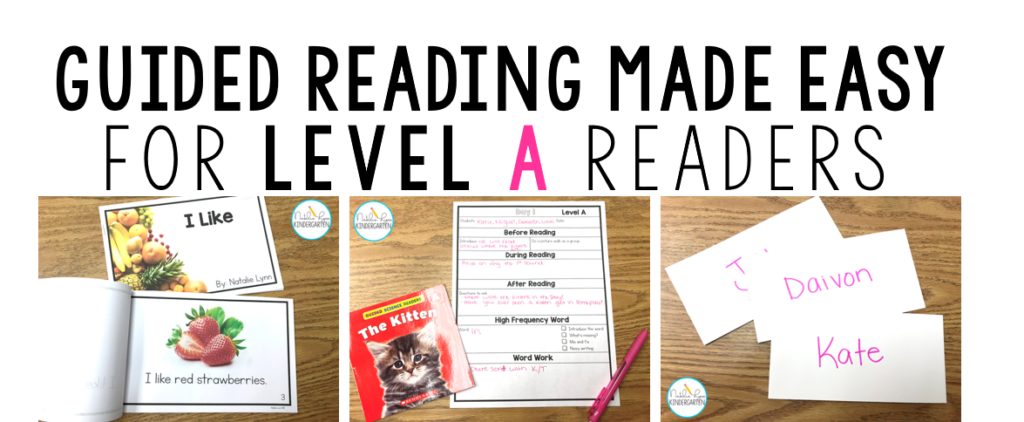 guided reading for level a readers