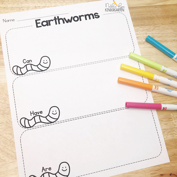 Earthworms Can, Have, Are Writing