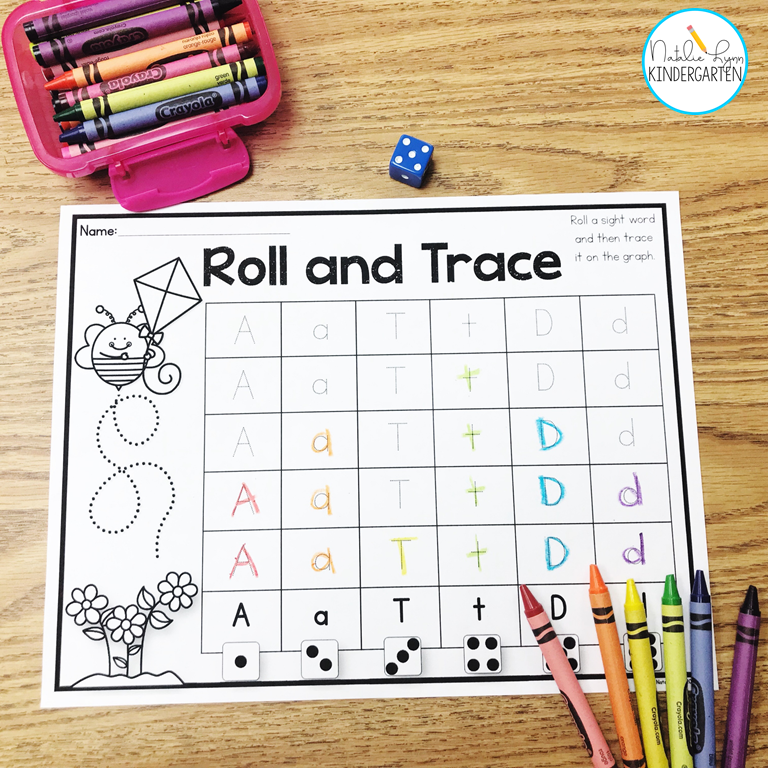 Roll and trace letters