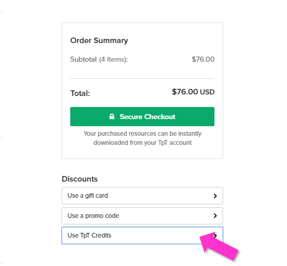 how to save money on TpT by using feedback credits