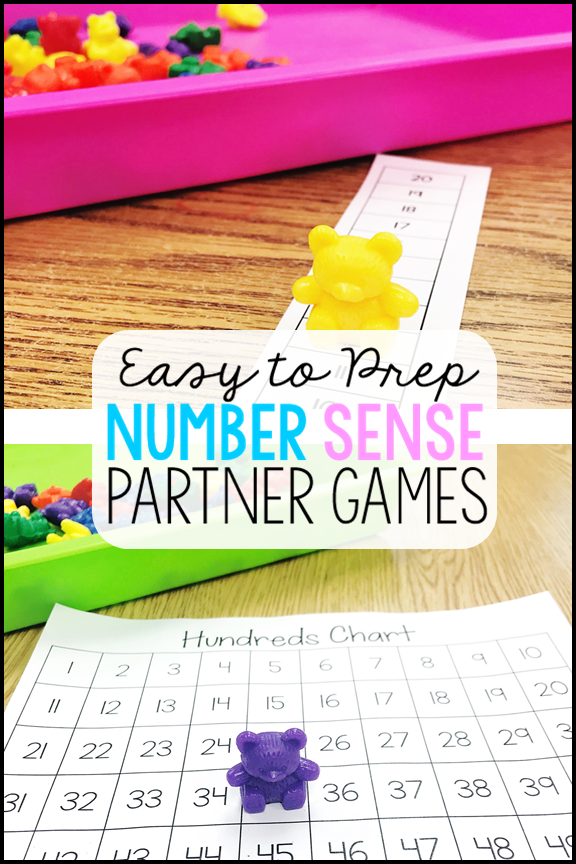 Free number sense games for kindergarten