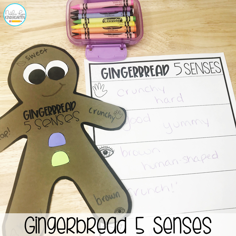 gingerbread 5 senses activity