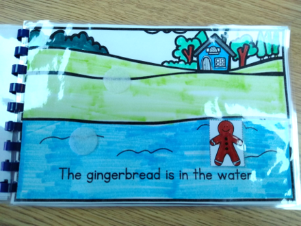 gingerbread positional words activity