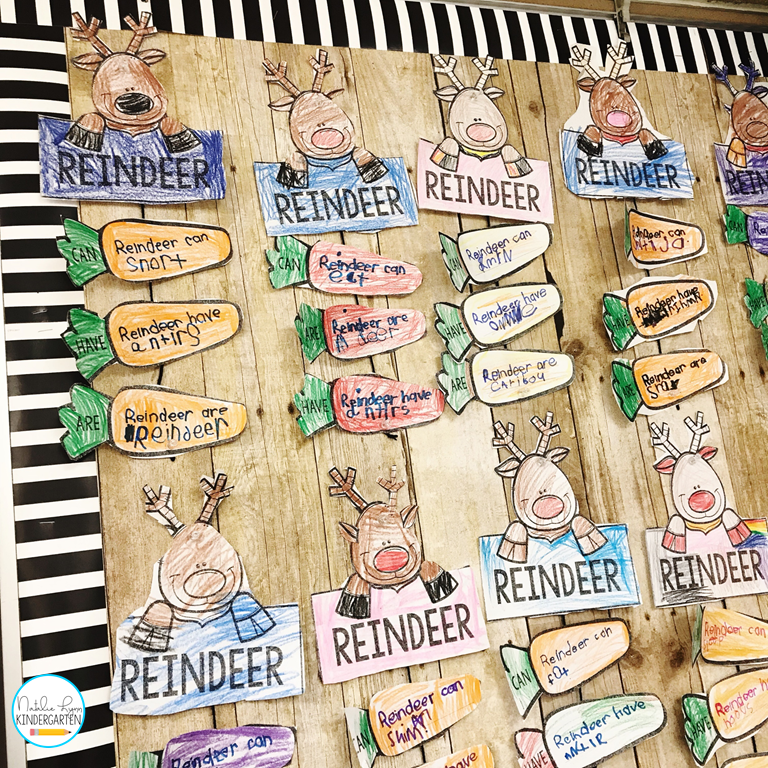 Reindeer activities for kindergarten - reindeer craft