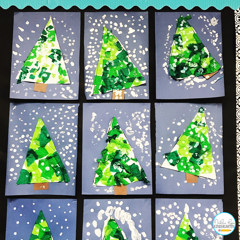 Winter Trees Craft for Kindergarten 