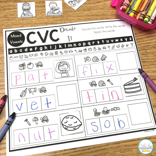 The Best Cvc Word Activities For Kindergarten {freebies Included 