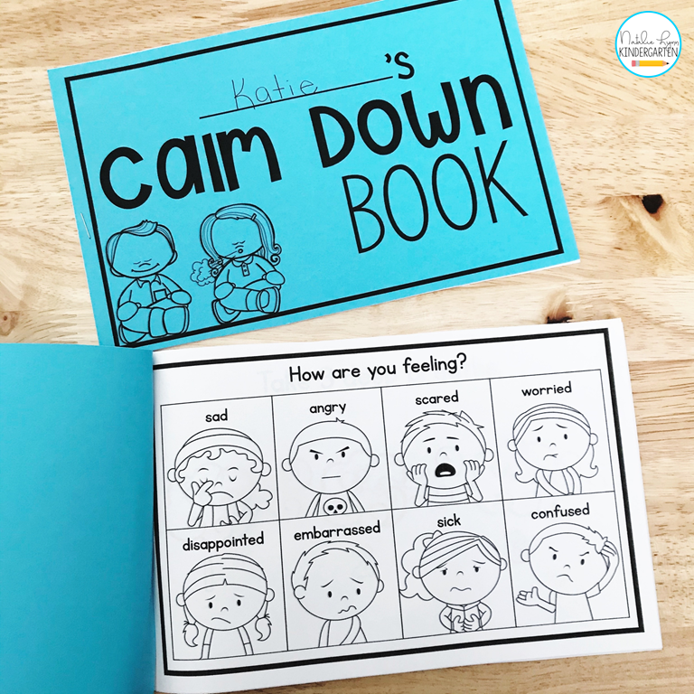 Creating a personal calm down book