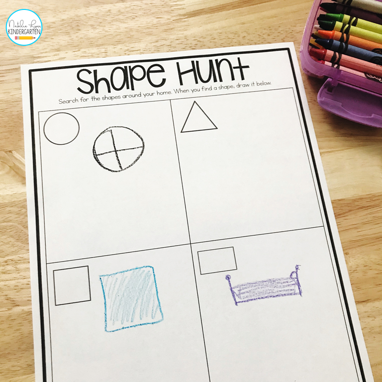 shape hunt shape activities preschool