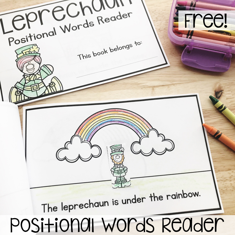 St Patrick's Day Activities - positional words reader