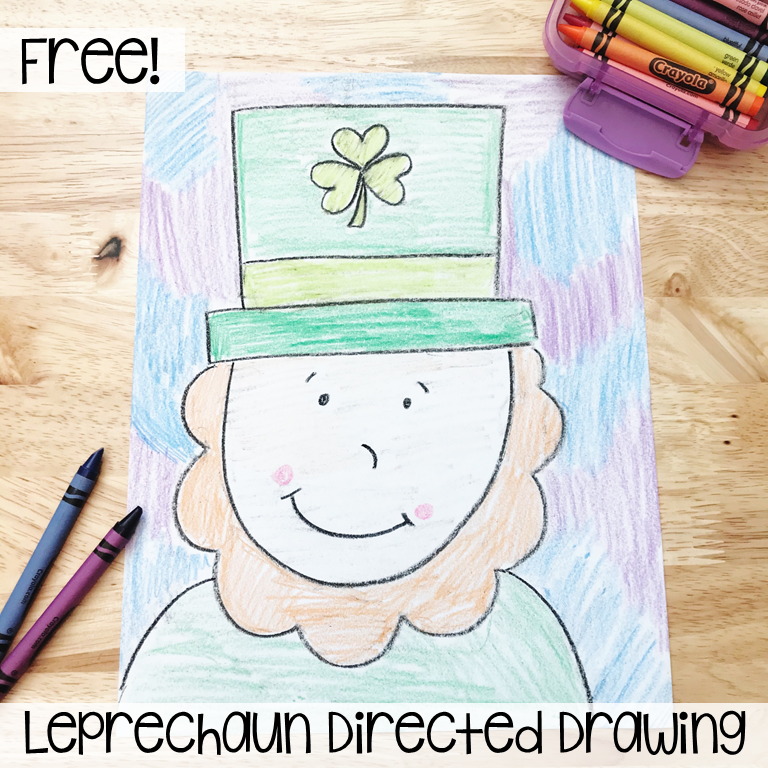 St Patrick's Day Craft Activities - Leprechaun Directed Drawing