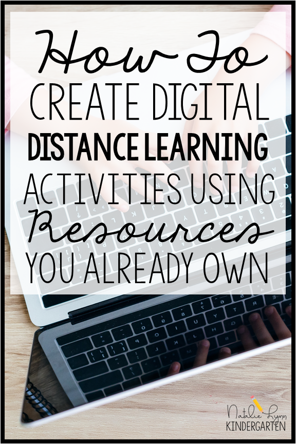 pin create digital distance learning activities using resources you already own for Google classroom google slides and google forms