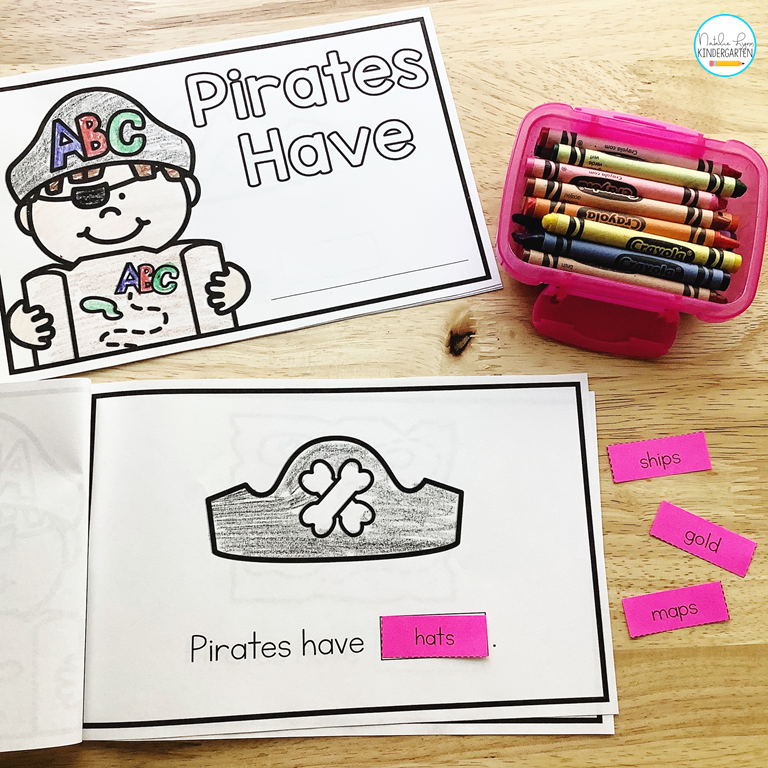 pirate activities for kindergarten and first grade emergent reader