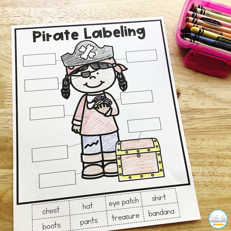 pirate labeling activity 