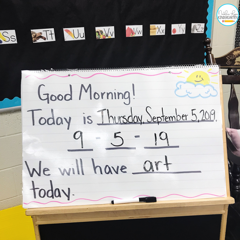 morning message in kindergarten