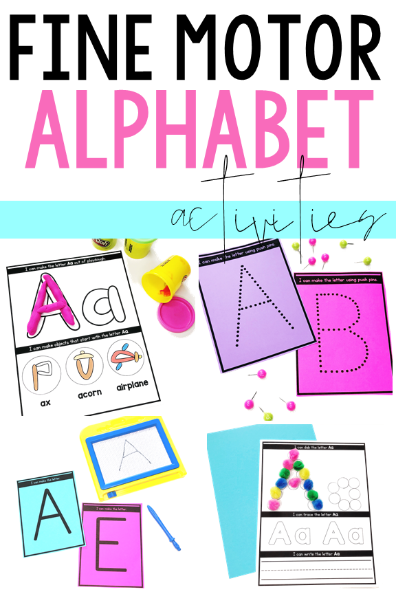 fine motor alphabet activities for kindergarten / hands on alphabet centers for preschool pin