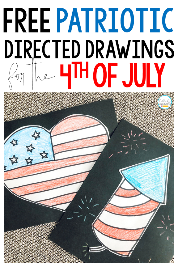 free patriotic directed drawings for the 4th of july pin
