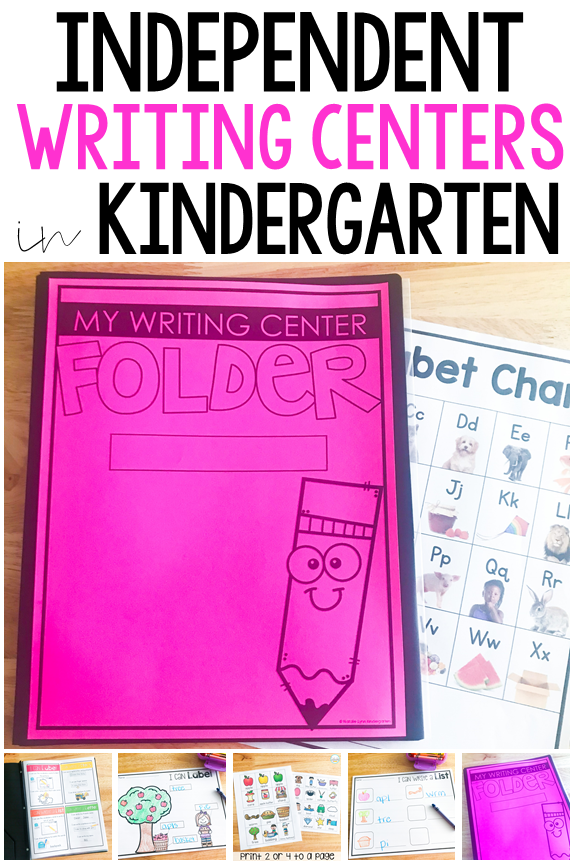 setting up an independent writing center in kindergarten | writing center activities for kindergarten