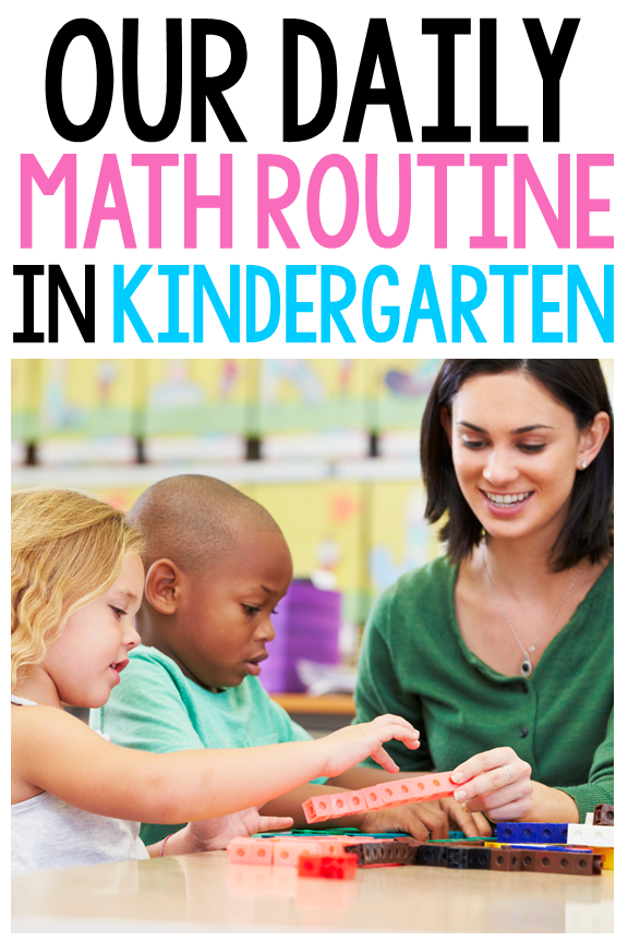our daily math routine in kindergarten - how to structure your kindergarten math block