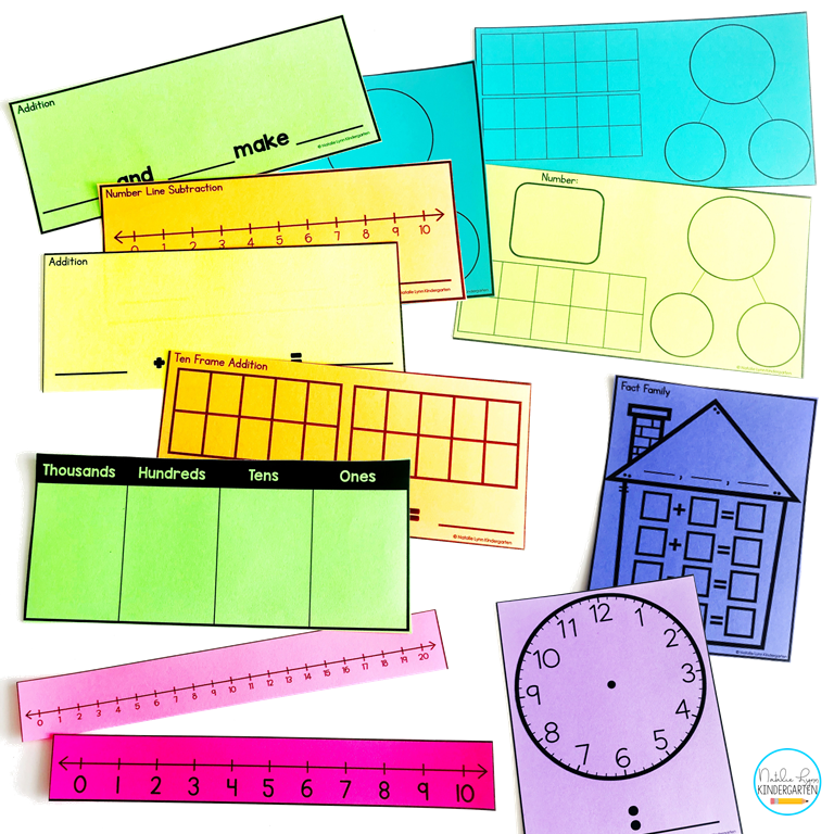 math tool kits - number sense math mats