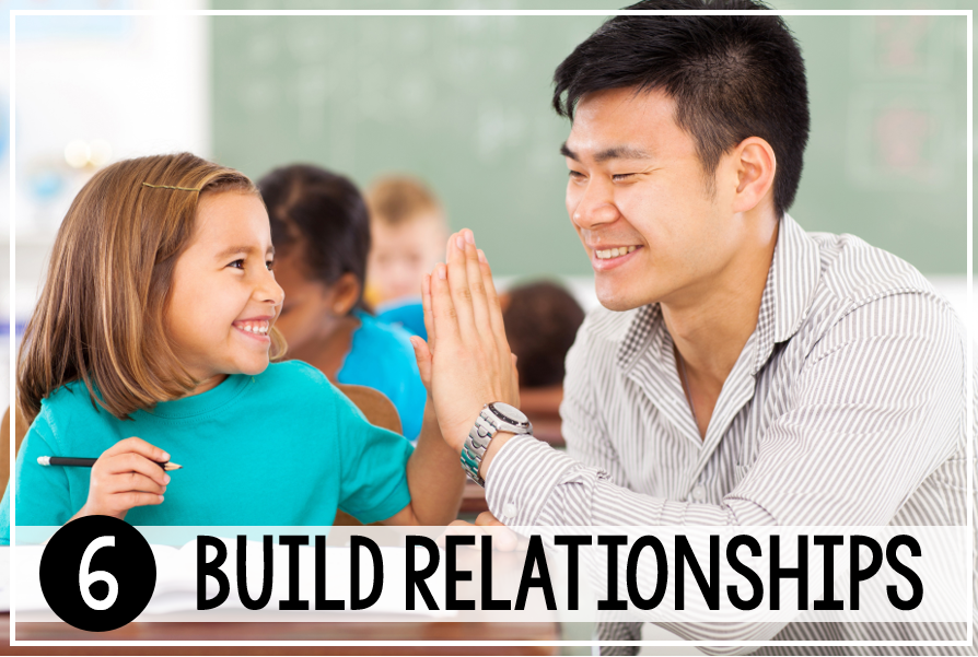 new teacher tips - build relationships
