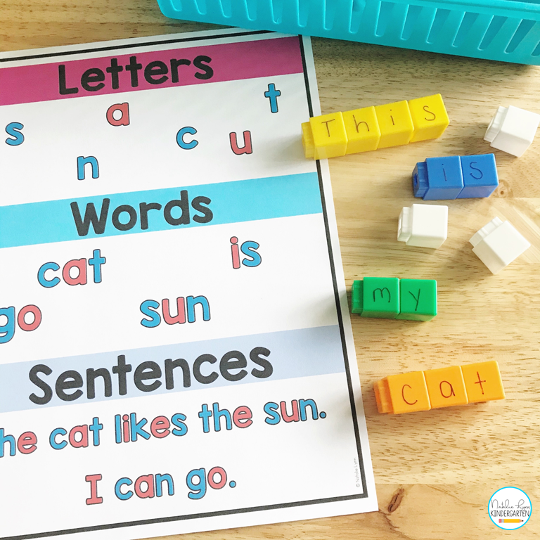 The One Lesson You Need To Teach the difference between Letters, Words, and Sentences