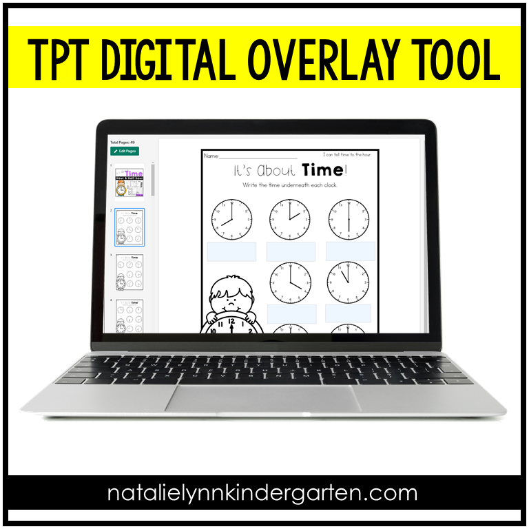 how to use the TpT digital overlay tool