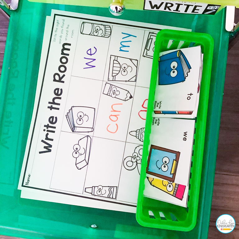 sight word write the room for kindergarten 