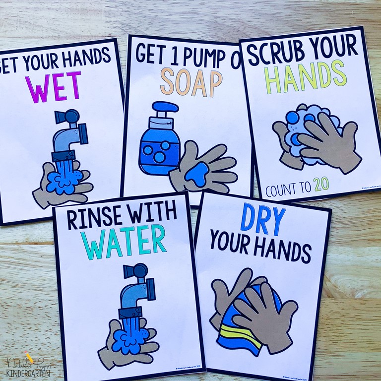how to wash your hands posters