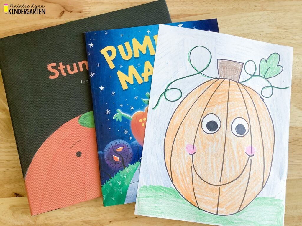 free fall pumpkin directed drawing activity and pumpkin picture books