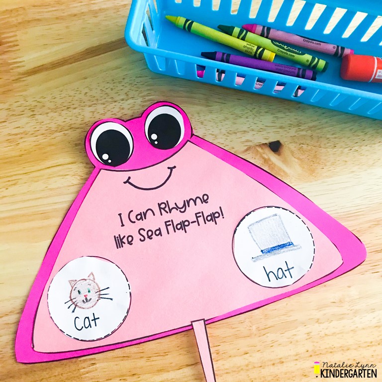 sea flap-flap book activities free rhyming craft for kindergarten
