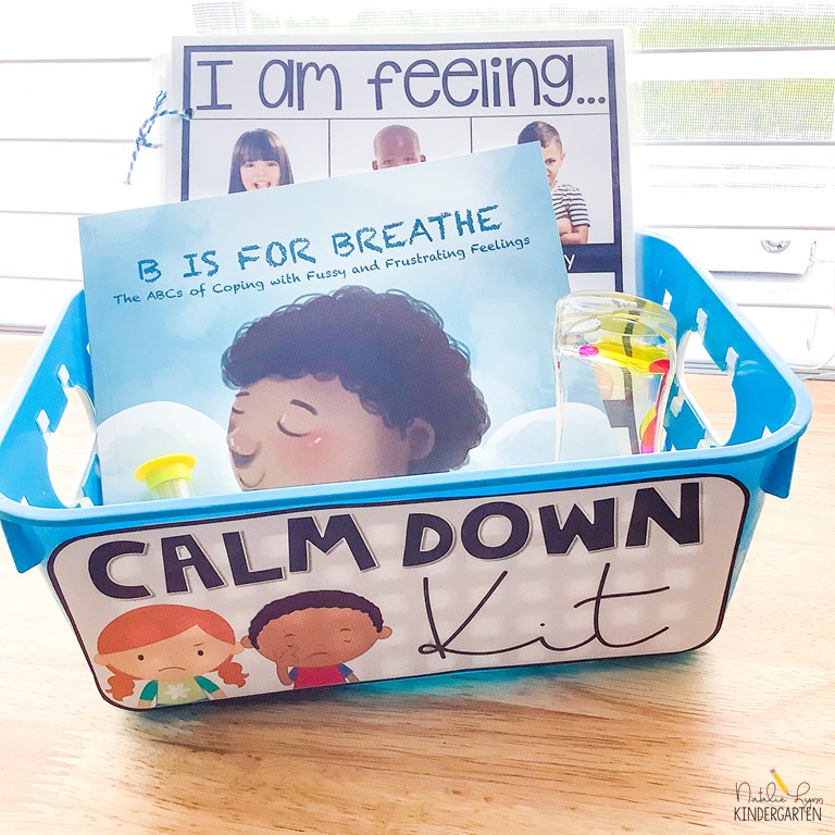 classroom calm down kit for kindergarten calm down kit label