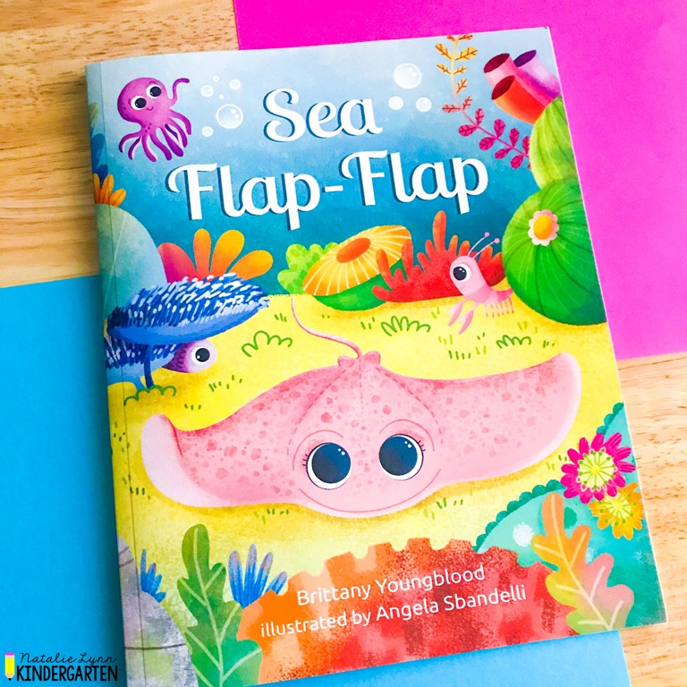 sea flap-flap rhyming book for kindergarten and preschool