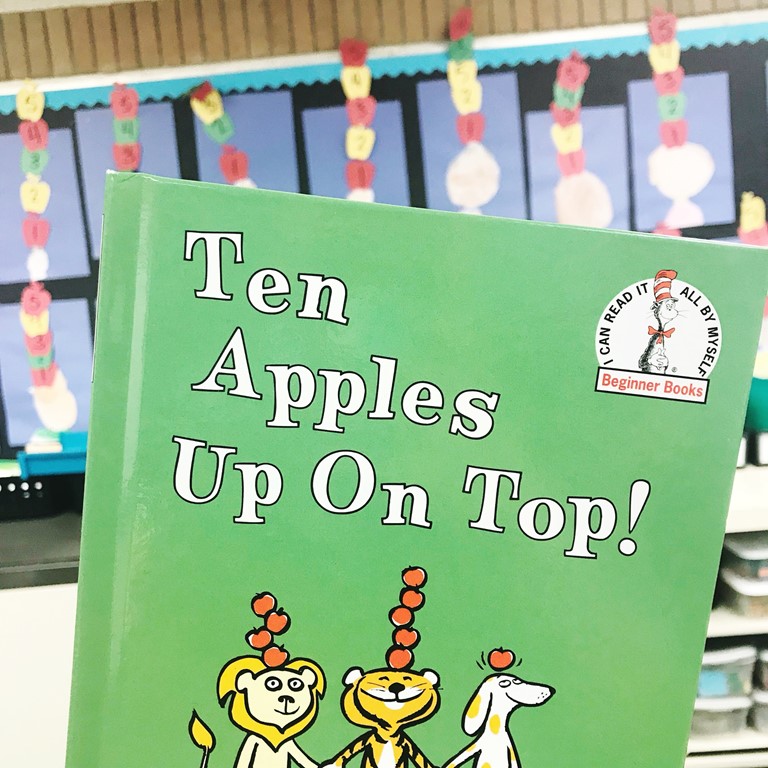 ten apples up on top apple math craft