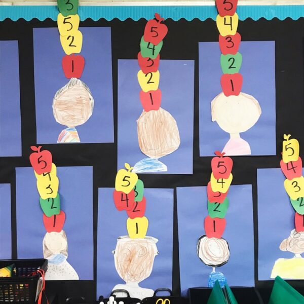 Apple Math Craft for Kindergarten | Number Order 1-5