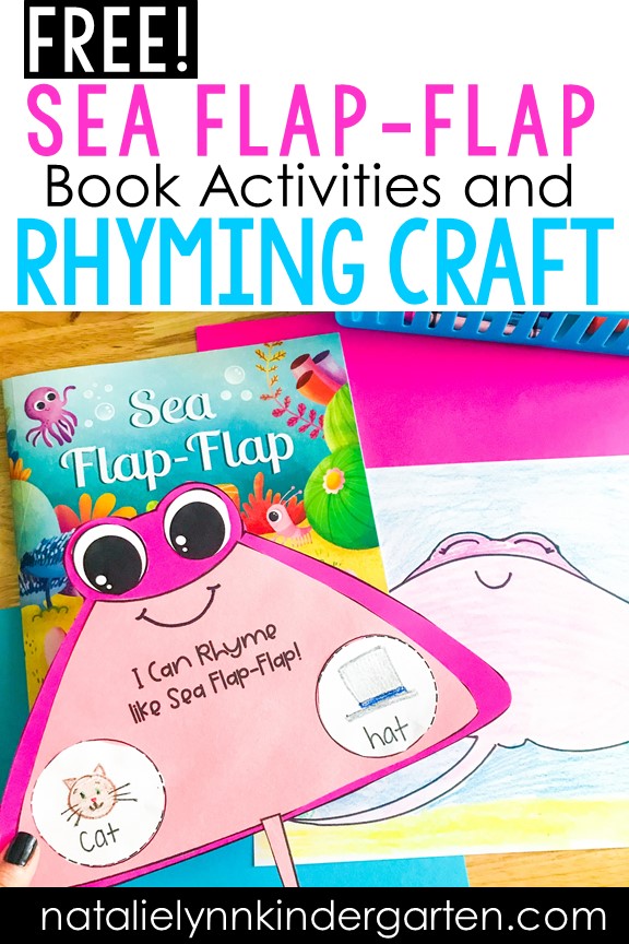 sea flap-flap book activities and free rhyming craft for elementary, kindergarten, preschool, first grade. Ocean animal stingray directed drawing and rhyming activity.