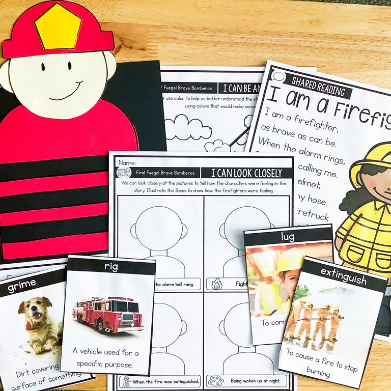 firefighter activities for kindergarten 
