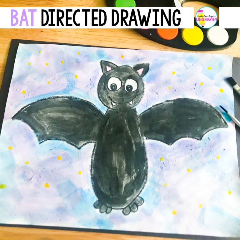 free bat directed drawing for your bat week activities and crafts