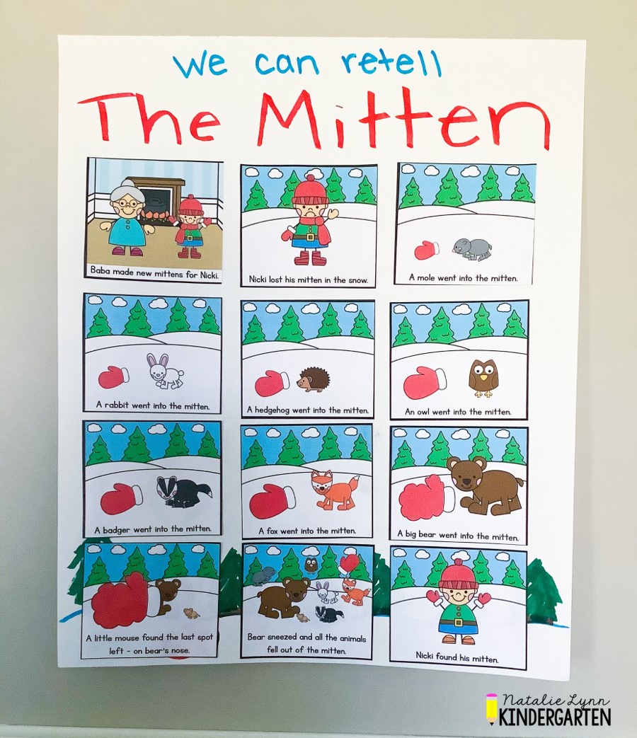 The Mitten Activities for Pre-K, Kindergarten, and 1st Grade