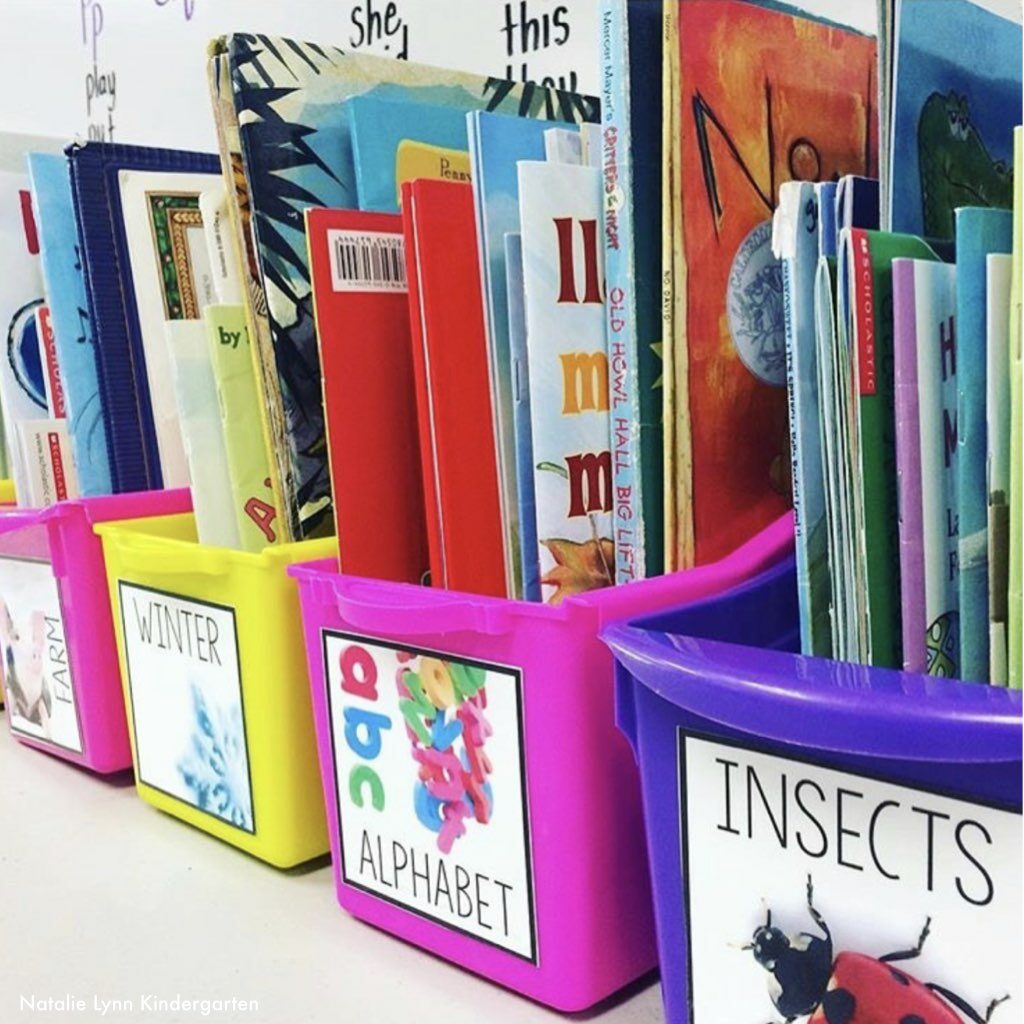 Kindergarten classroom library and book organization | how to label and organize your books in kindergarten 