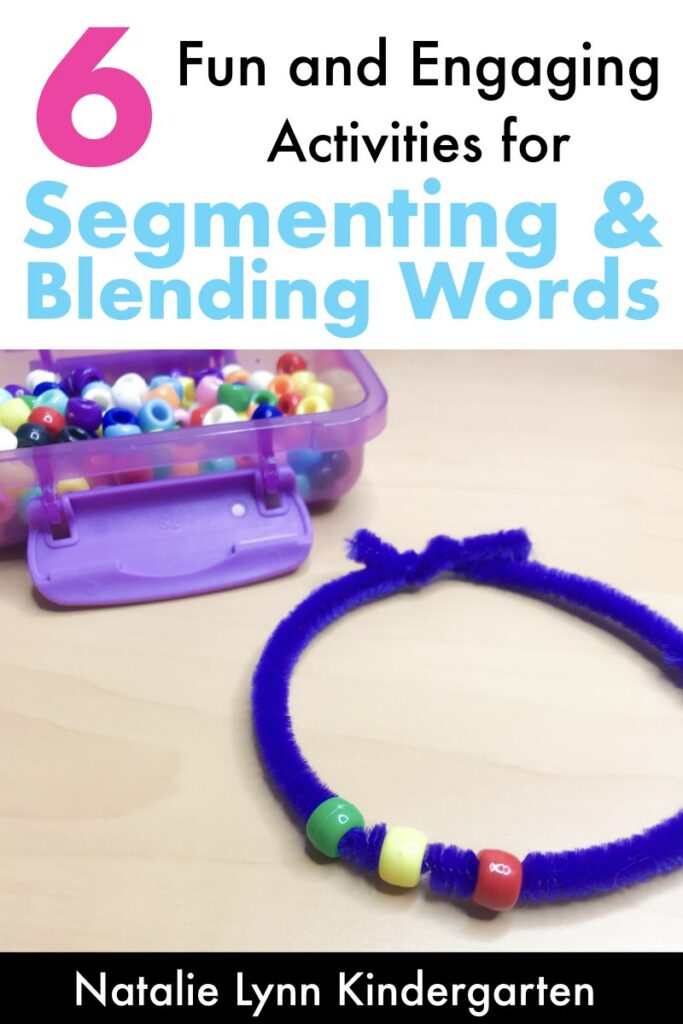 Fun and engaging Phonemic awareness activities for segmenting and blending words | your preschool, pre-K, kindergarten, and first grade students will love these phonological awareness and phonemic awareness activities that use items you already have in your classroom! Practice segmenting words and blending words with these hands on activities.