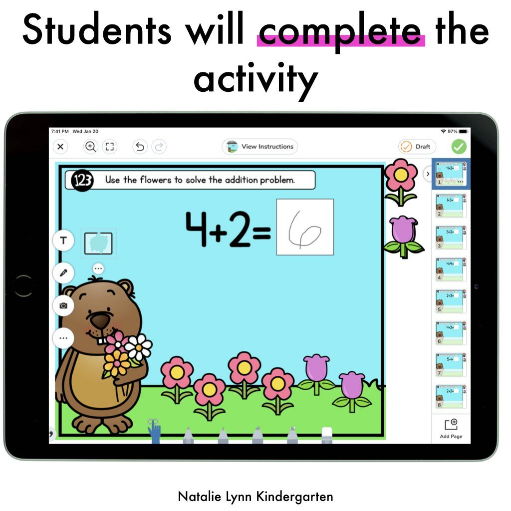 How to make self-correcting activities in Seesaw | students will complete the activity 
