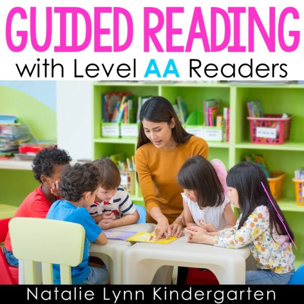 What does a Pre-A guided reading lesson look like? Find out what to include in a Pre-A or level AA guided reading lesson in kindergarten.