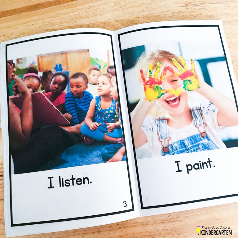Level AA guided reading books for Pre-A small groups in kindergarten
