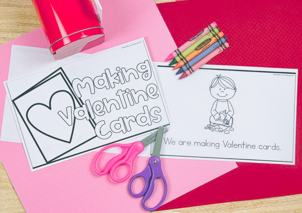 Free Valentine's Day activities for Kindergarten | Making Valentine Cards