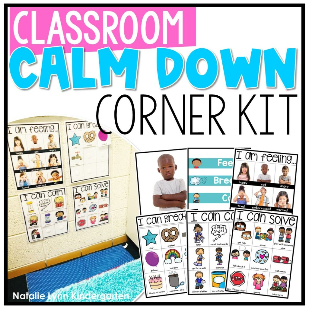 Create a classroom calm down corner with this calm down kit for kids | perfect for teaching social skills and social emotional learning in elementary