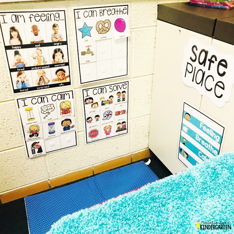 Create a classroom calm down corner or calm down kit for elementary to teach mindfulness