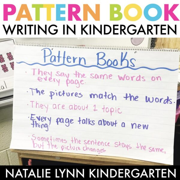 Kindergarten writers workshop pattern book writing