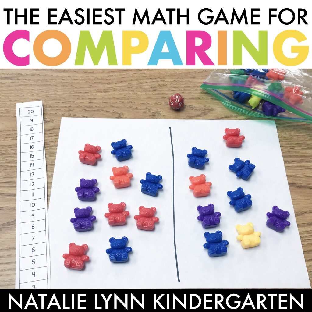 The easiest kindergarten math game for comparing numbers And number sense