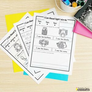 FREE Sight Word Fluency Practice Your Kindergarten Students Will LOVE!